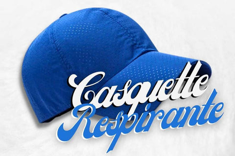 Casquette Running Bleu Electrique avec tissu respirant.