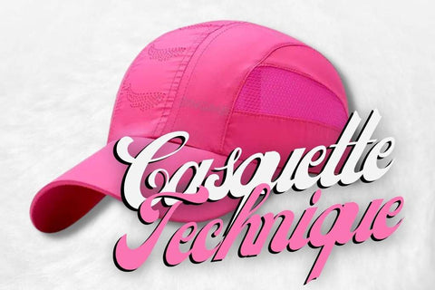 Casquette femme rose pour le tennis.