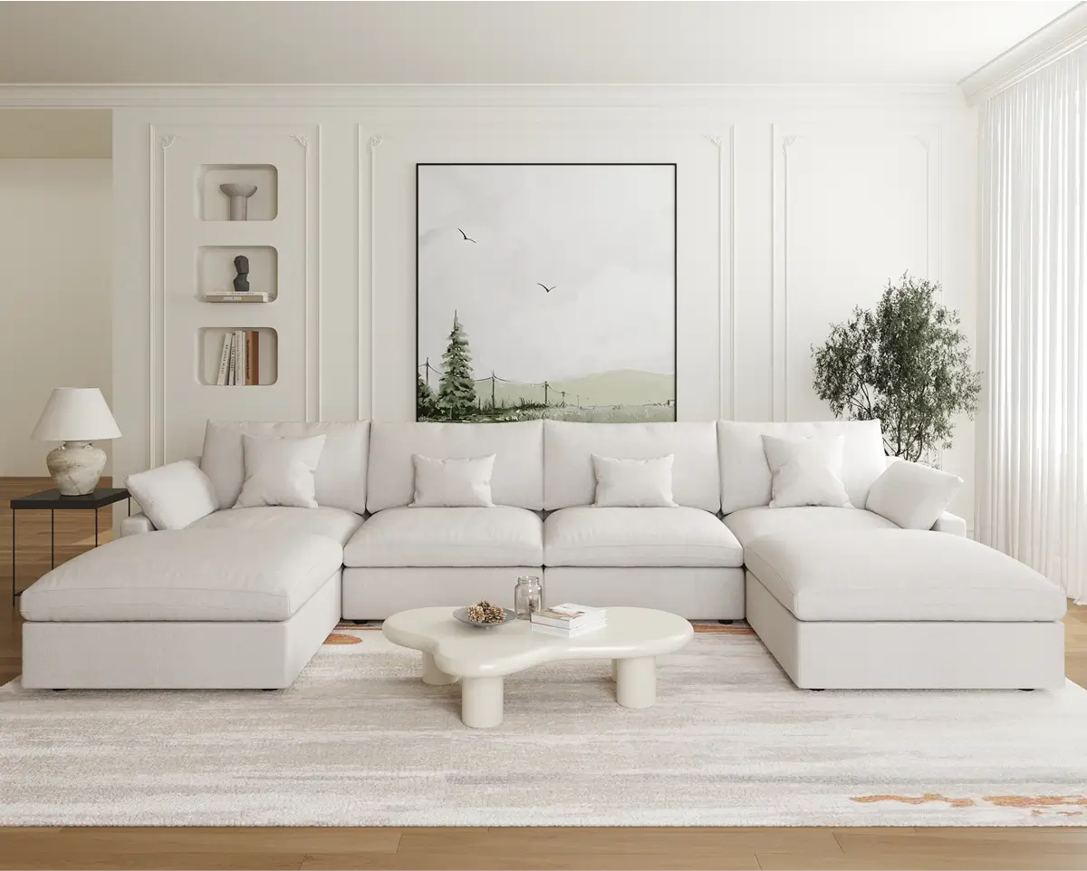Sky Cloud Slope Sectional Sofa