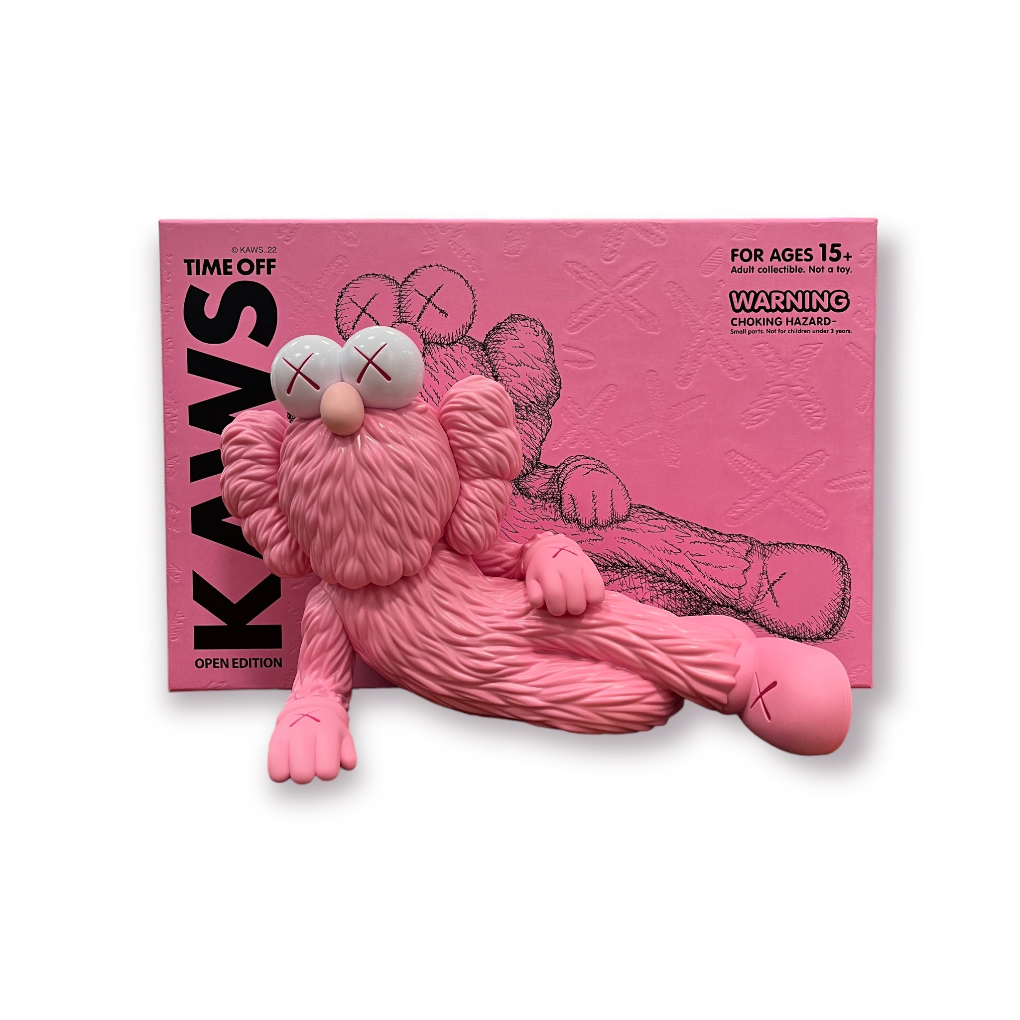 065s メディコムトイ KAWS カウズ Time Off Pink フィギュア ※-