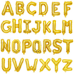 Gold Letter Shaped 16" Mylar Balloon