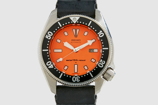Orange Seiko Automatic 150M Dive Watch – Foundwell