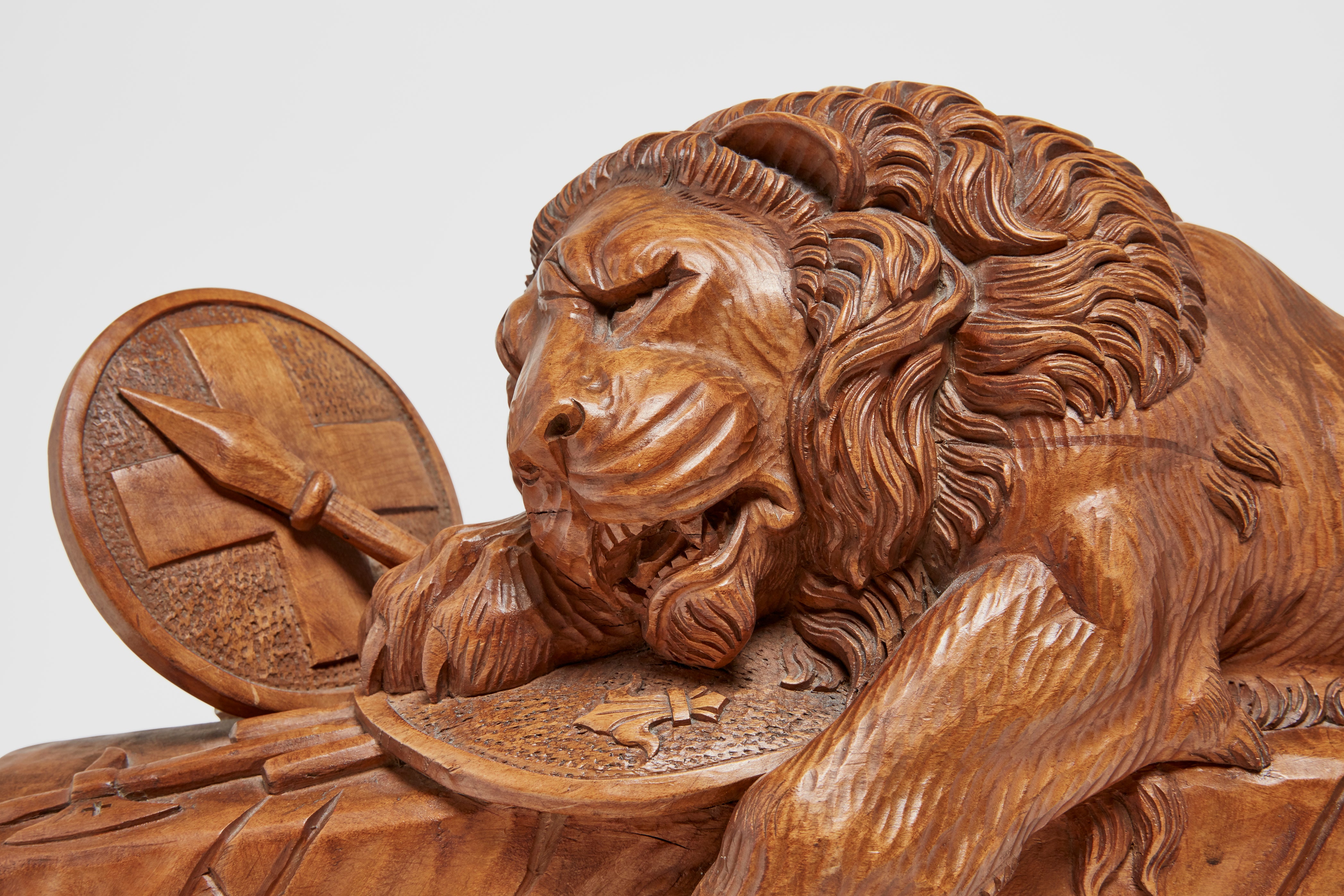 Lion of Lucerne Carving