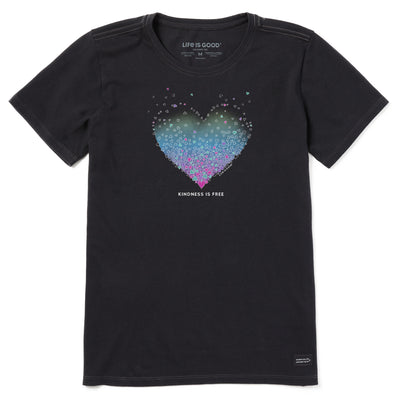 Product image for "Women's Kindness is Free Evaporating Heart Short Sleeve Tee" ||104950_1_14d9d824-aea4-4ef2-8a37-5479a4da4902 