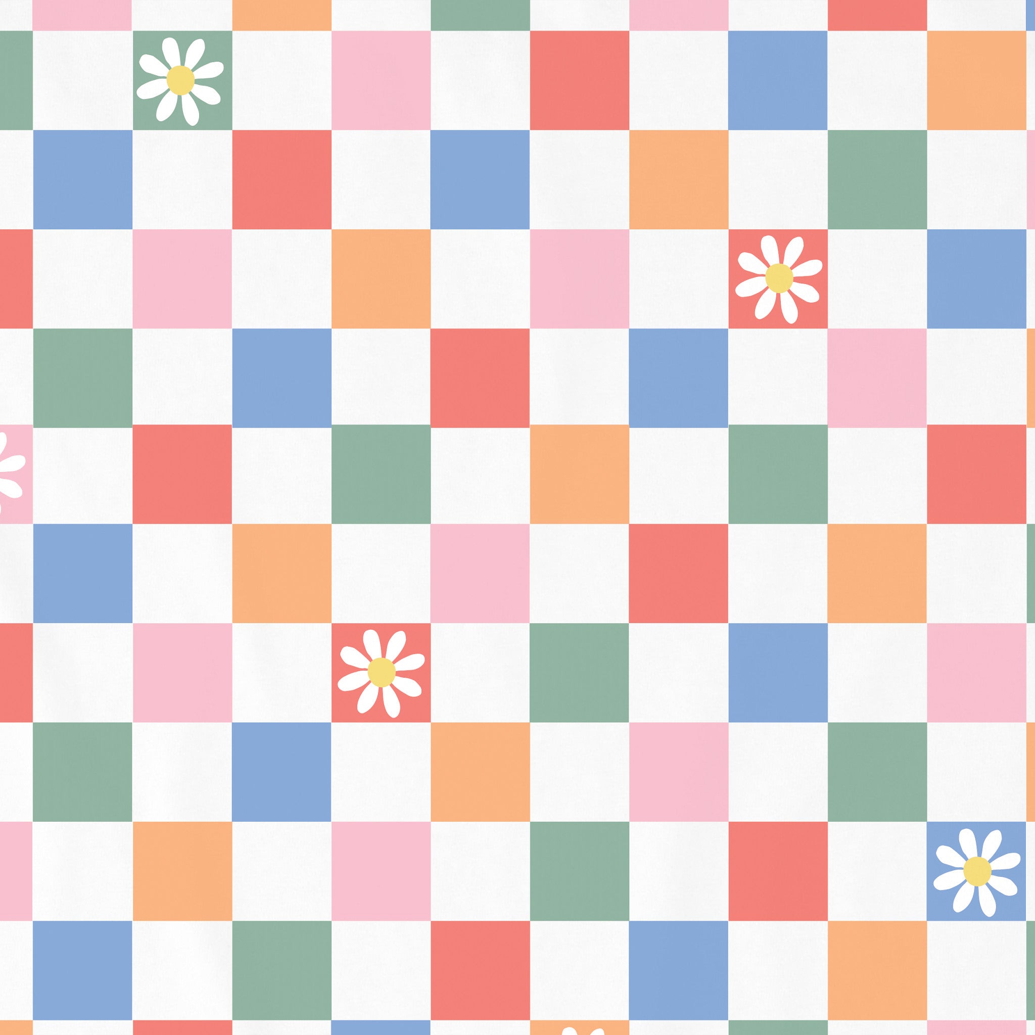 Product image for "Toddler Daisy Checkerboard Pattern Short Sleeve Crusher Tee" ||132733_2