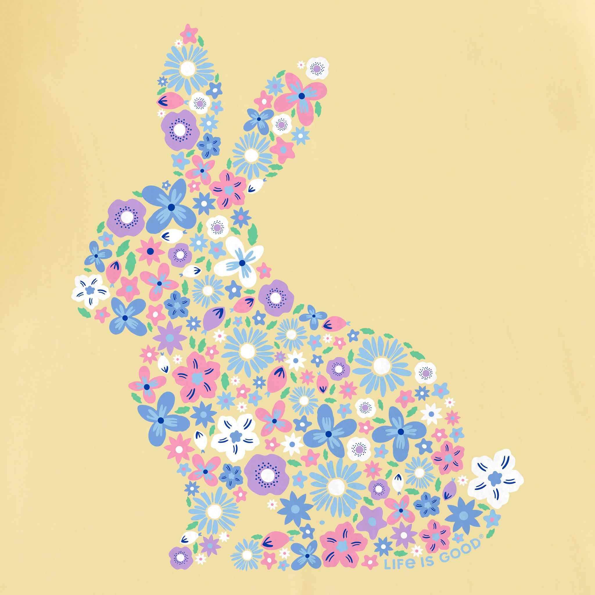 Product image for "Kids Flower Bunny Short Sleeve Crusher Tee" ||159171_2