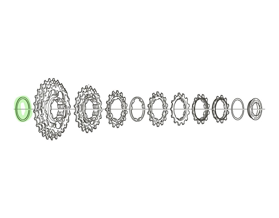 shimano 10 speed cassette spacer thickness