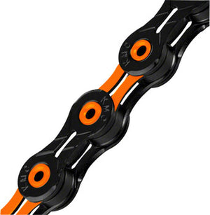 KMC X11SL DLC 11 Speed Chain 116 Links Black/Orange