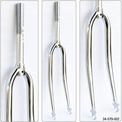 UltraCycle Cromoly Road Fork 700c 1/" Threaded Black Steerer Tube Threaded:100mm