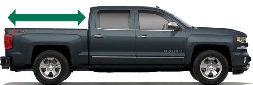 Measure your truck bed size from Inside to Inside