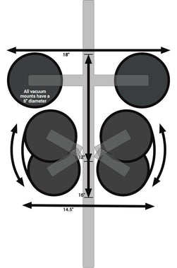 SEASUCKER BK1910B KOMODO - BLACK 1-BIKE RACK - CONVE