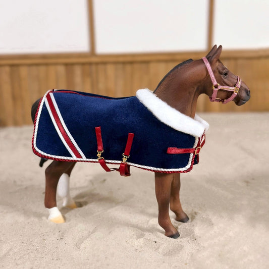 Velvet saddle pad tack kit for Breyer Traditional model horses (Scale 1:9)  – My Model Horse