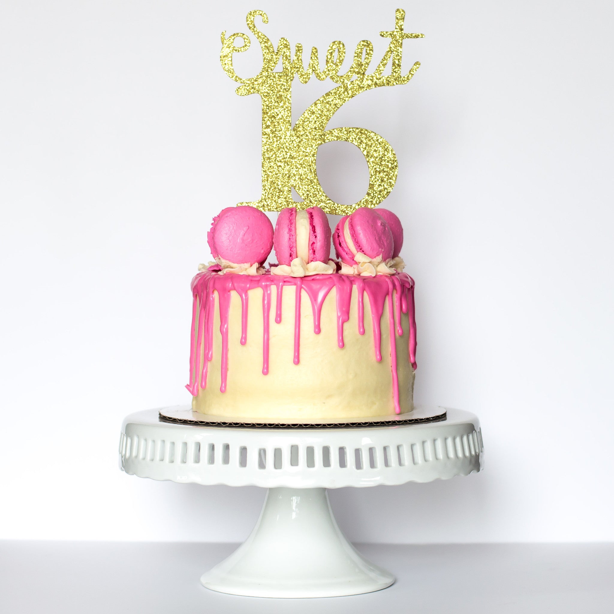 Download Sweet 16 Cake Topper - glambanners