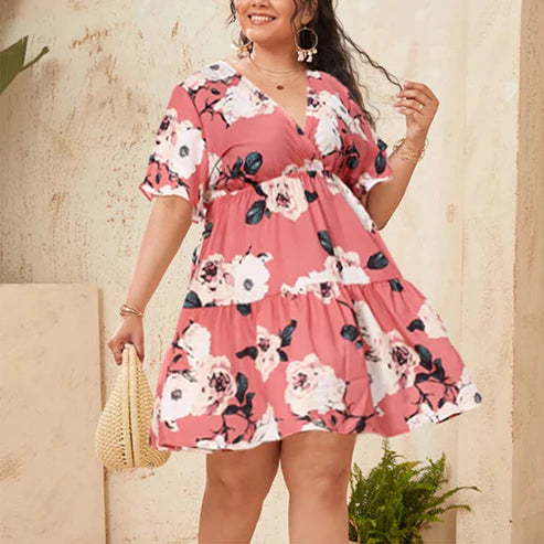 Floral Plus Size Summer Dresses for Women