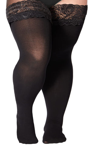 Plus Size - Black Mesh Garter Skirt - Torrid
