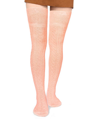 Fishnet - Sheer Socks Pink