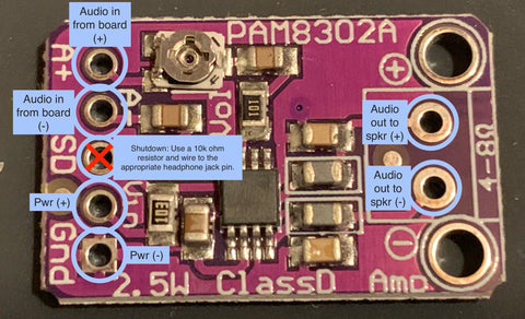 Amplifier mod - PAM8302 - PAM8302A - 2.5 watt - Class-D