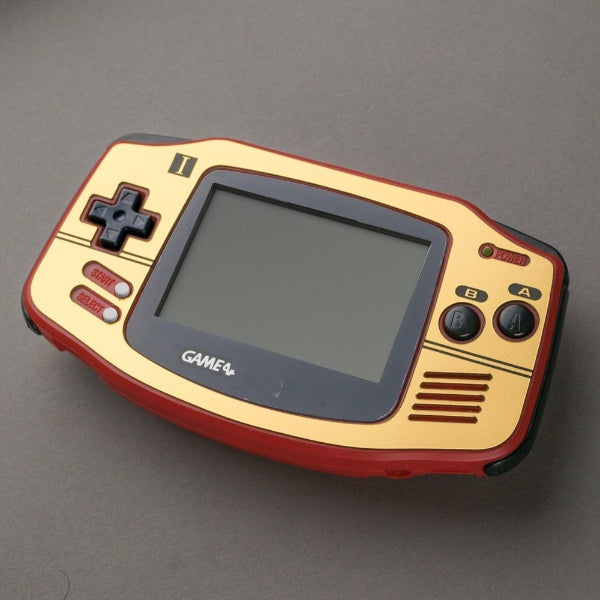 Famicom Style Gold Veneer for Game Boy Advance Rose Colored Gaming