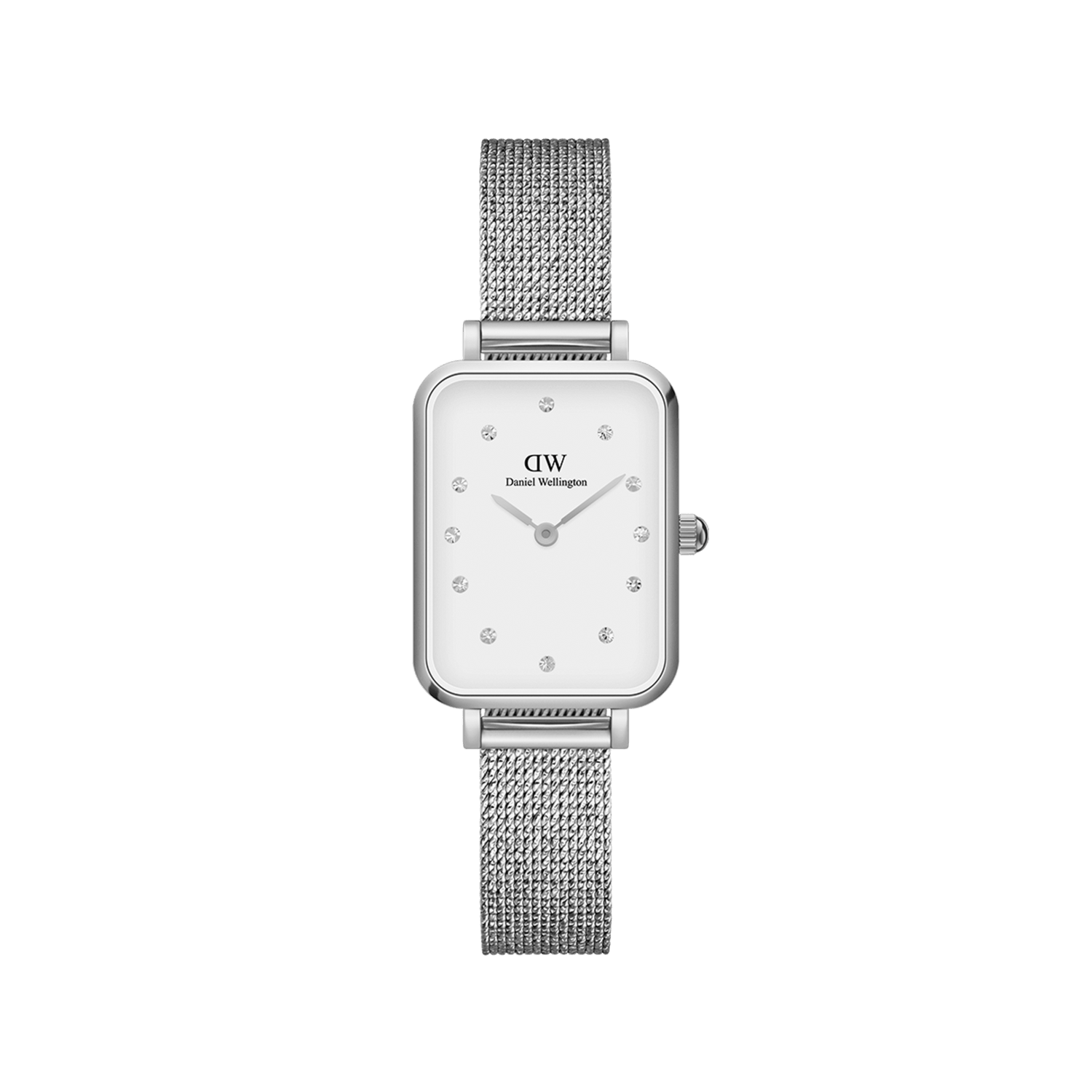 Quadro Lumine - Women's watch with silver & gold strap | DW