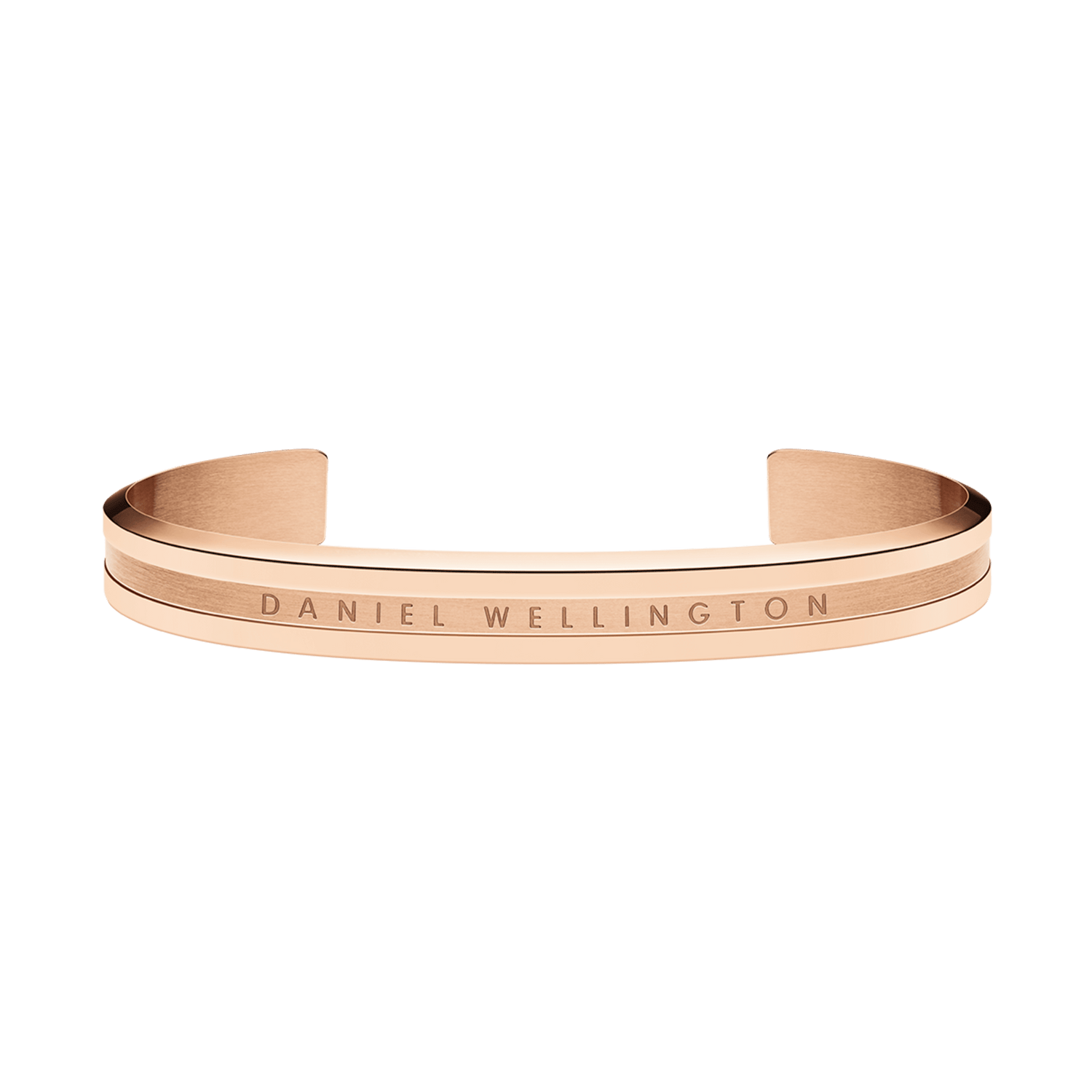 D shaped Supple Bracelet, Rose Gold