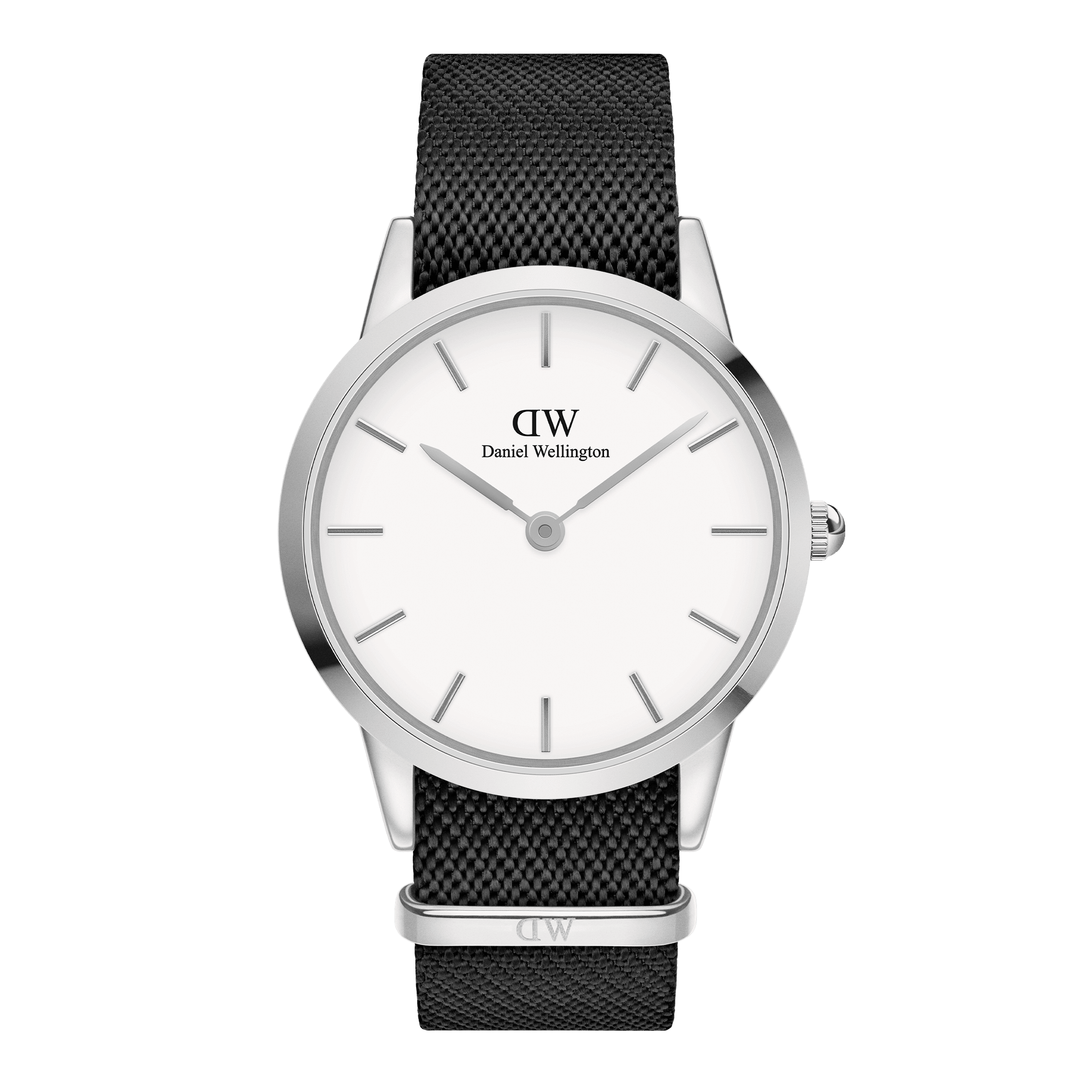 Billede af Daniel Wellington DW Watch Iconic Black NATO White Dial 40mm Silver