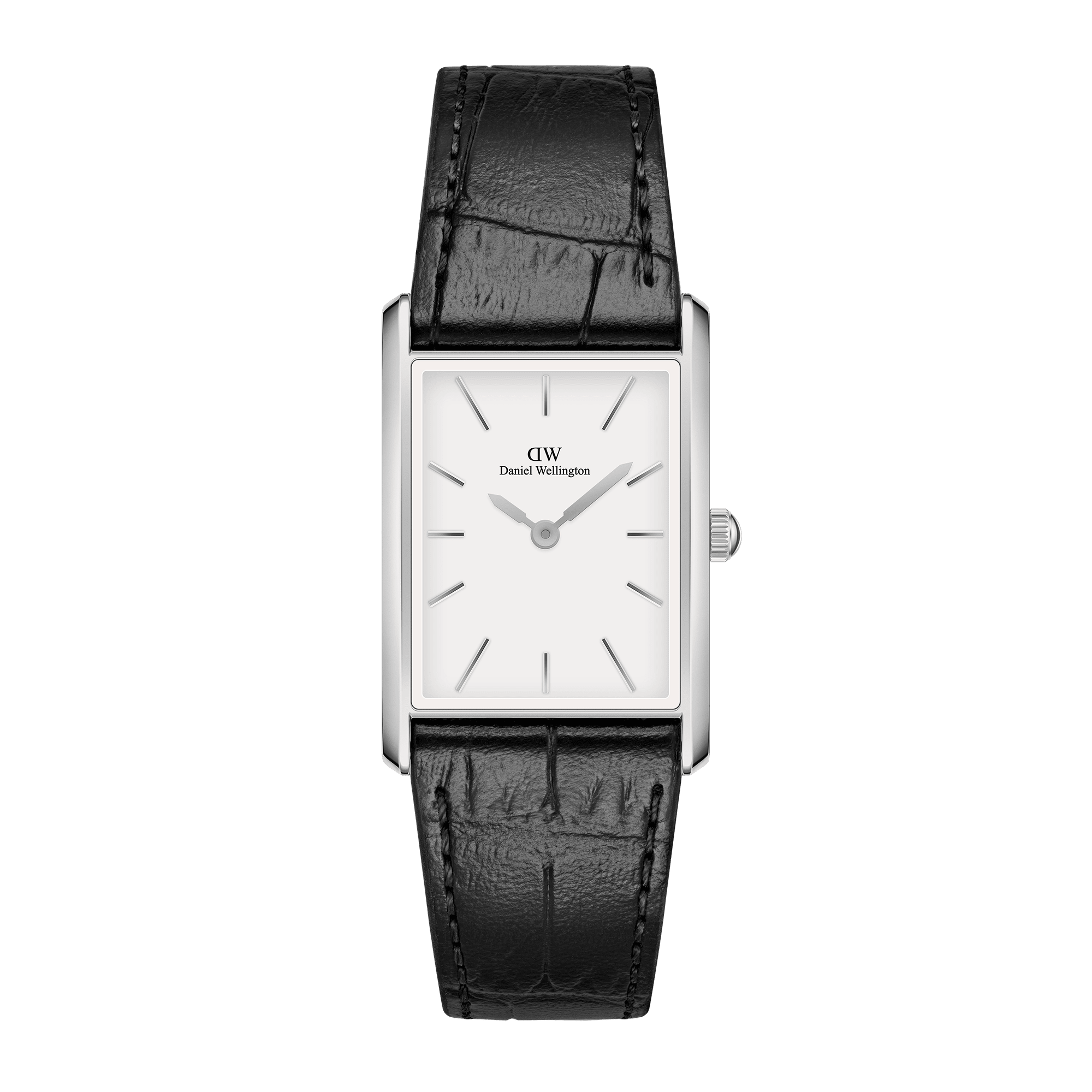 Billede af Daniel Wellington DW Watch Bound Black Crocodile Silver 35x24mm