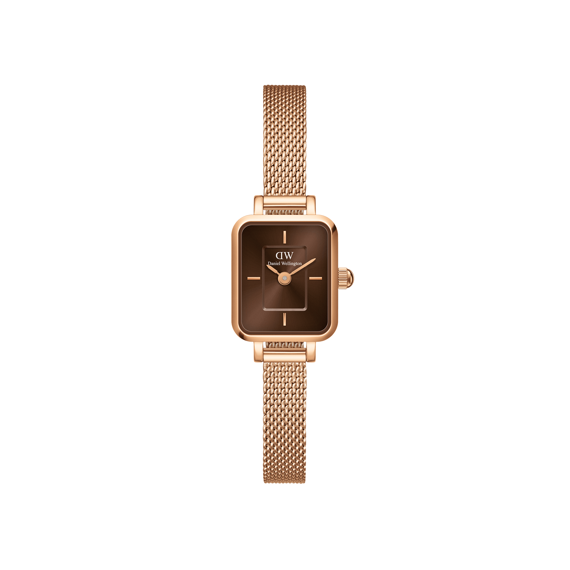 Bilde av Daniel Wellington Dw Watch Quadro Mini Melrose Rose Gold Amber 15.4x18.2mm