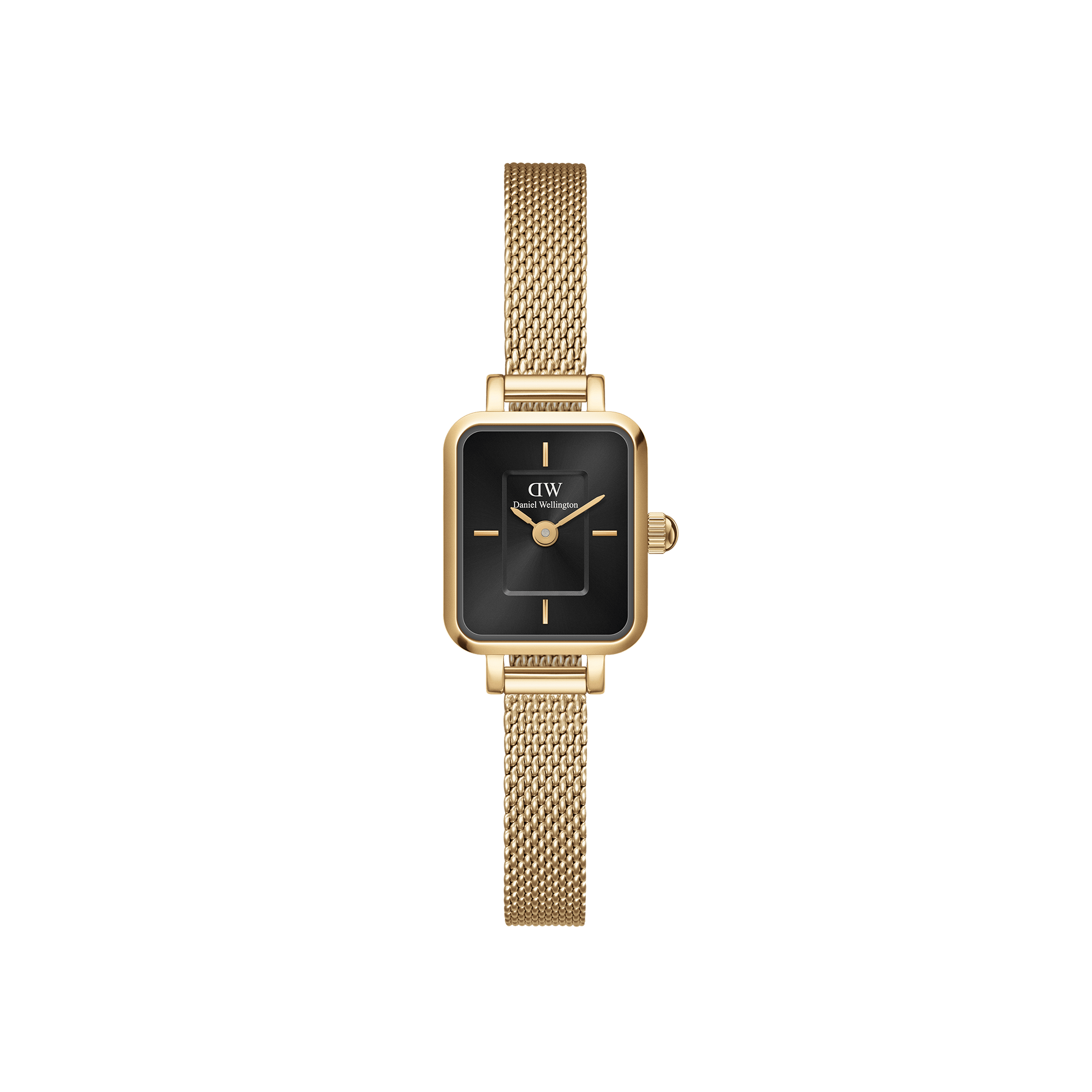 Bilde av Daniel Wellington Dw Watch Quadro Mini Evergold Gold Onyx 15.4x18.2mm