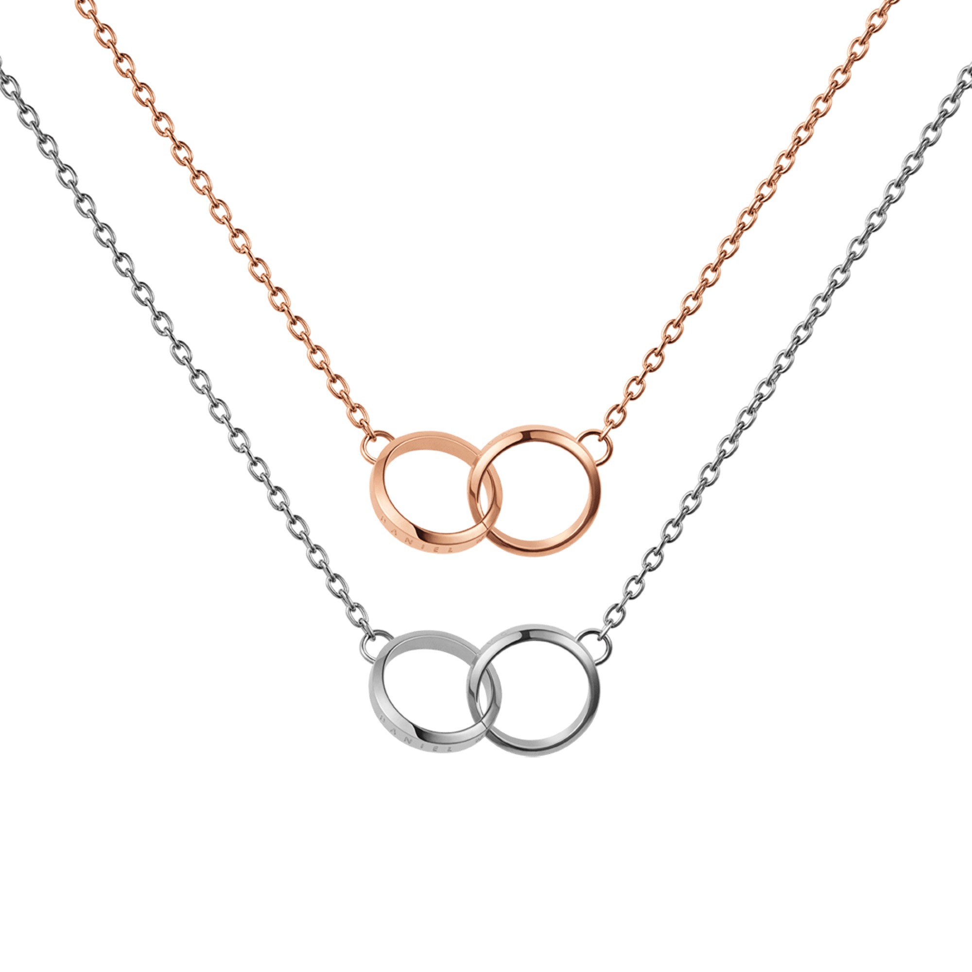 Daniel Wellington Elan Unity Necklace Rose Gold + Silver