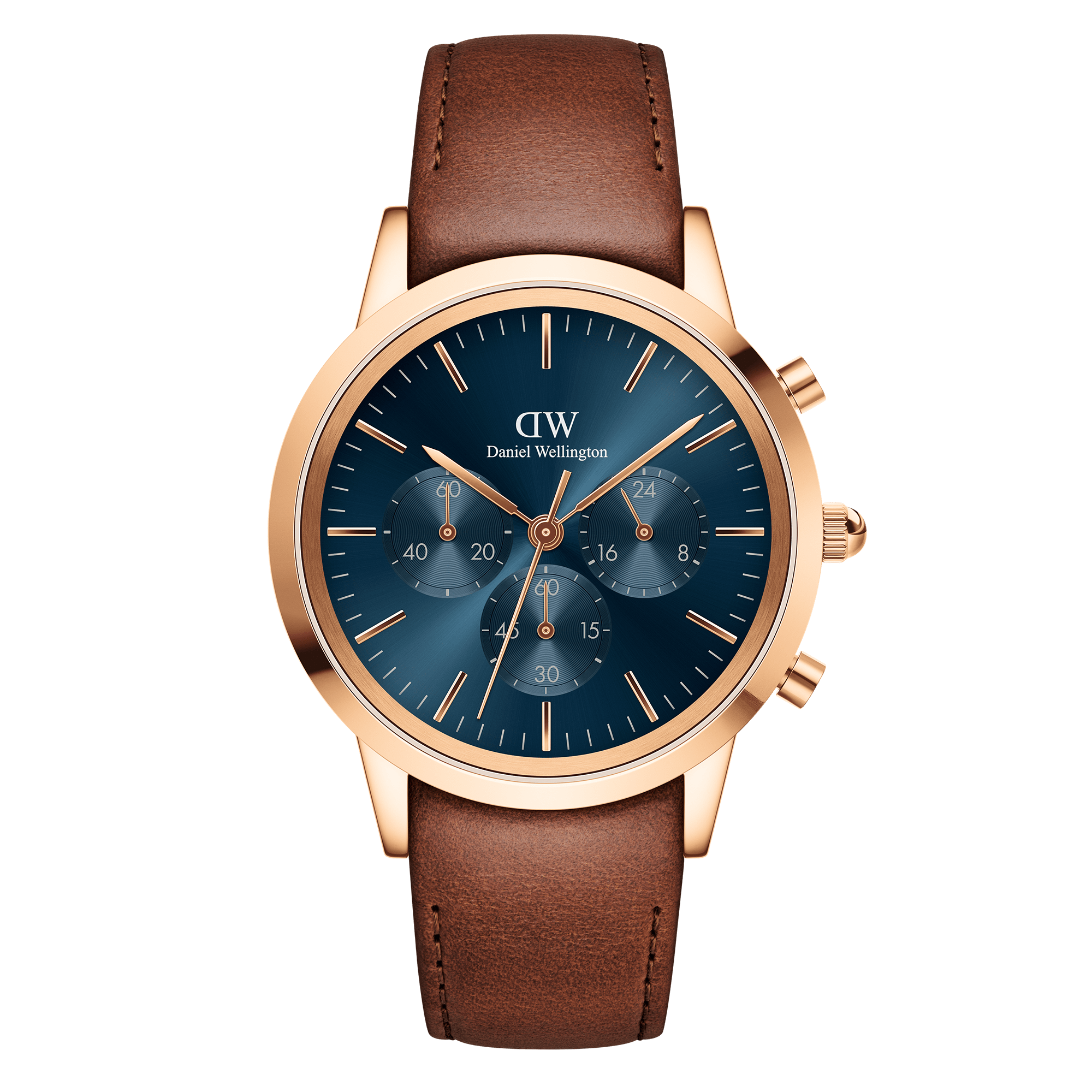 Bilde av Daniel Wellington Dw Watch Iconic Chronograph St Mawes Arctic Rg 42mm Rose Gold