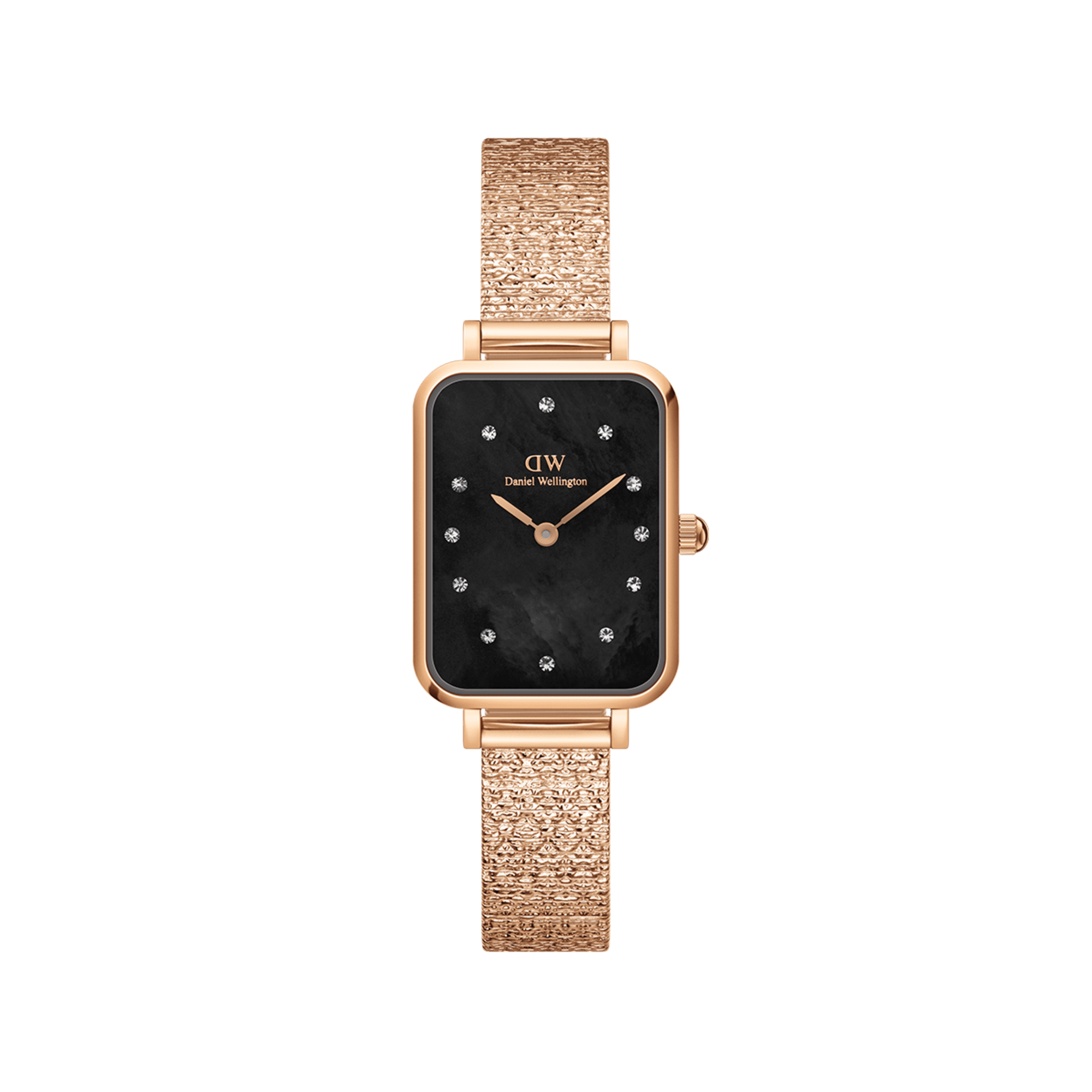 Daniel Wellington DW Klocka Quadro Lumine Pressed Piano 20x26mm Rose Gold