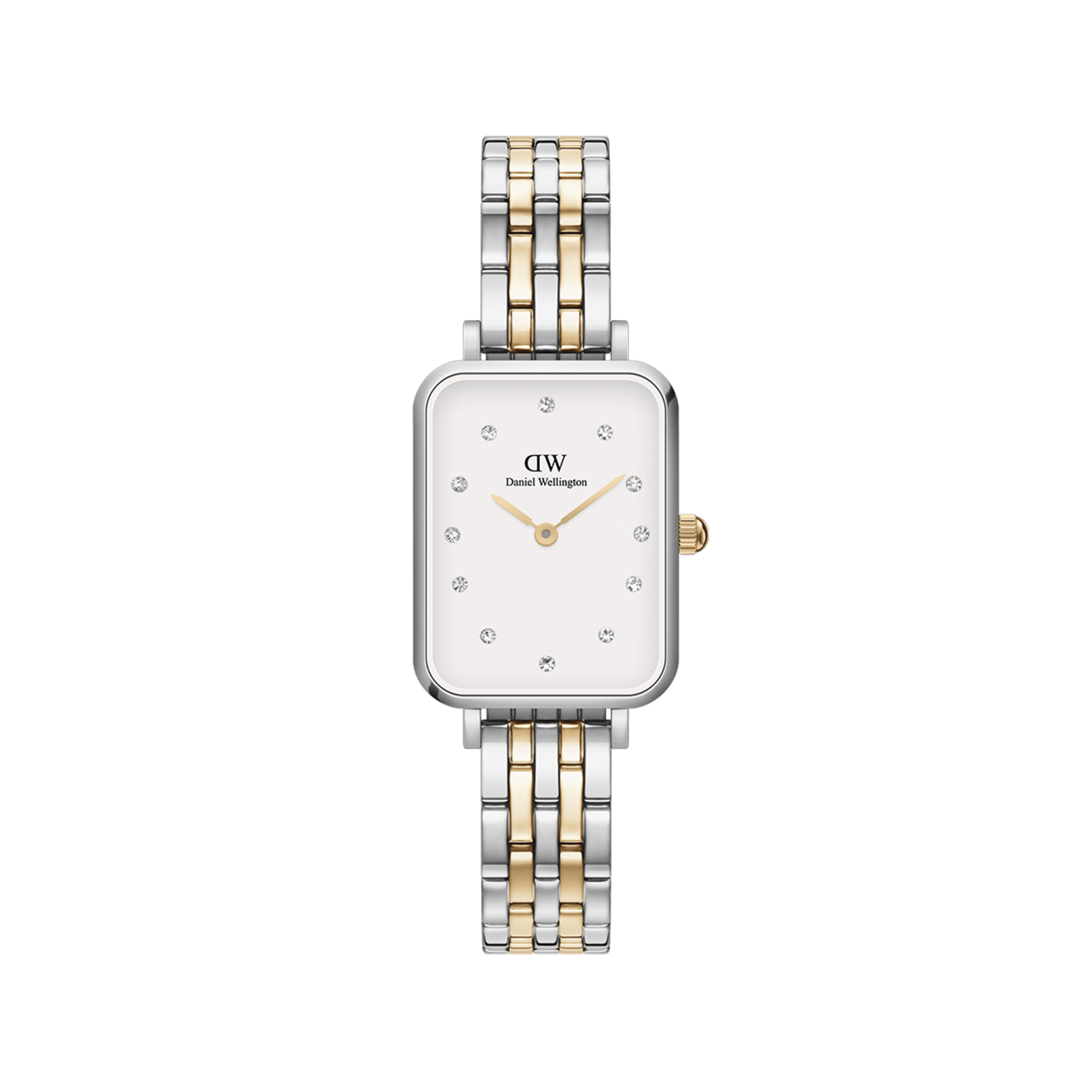 Bilde av Daniel Wellington Dw Watch Quadro Lumine 5-link Two-tone 20x26mm Silver