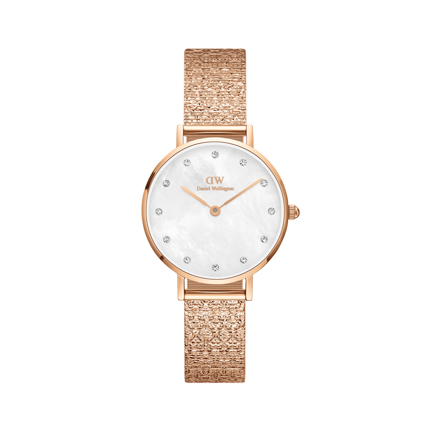 Durham - Men's rose gold watch with white dial 40 mm | DW