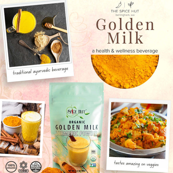 Ayurvedic Turmeric Golden Milk Drink for Health and Wellbeing