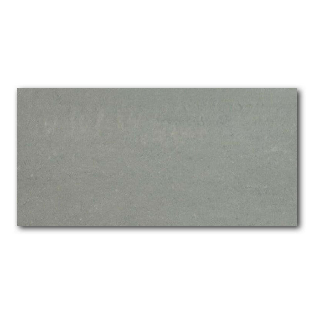 12x24 Grey Light Polished Stone Look Porcelain Tile