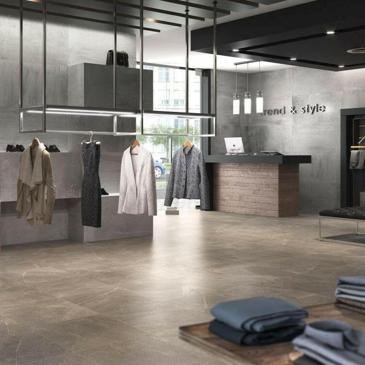 12x24 Madison Noce Matte Limestone Look Porcelain Tile