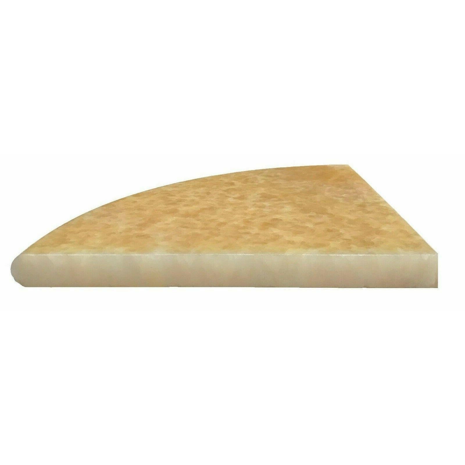 Honey Onyx Shower Corner Shelf - Polished