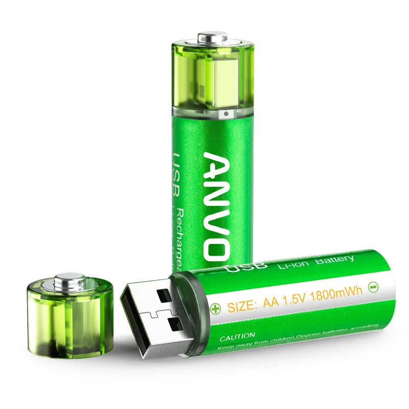 Anvow Li-ion Oplaadbare Batterijen - AA Batterij 1800mwh - Magacina.nl