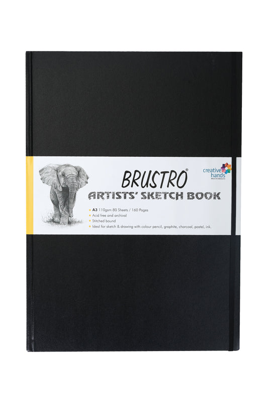 Brustro Artists Wiro Bound Sketch Book A3, 160 GSM  120 Pages for Artistic  Creations/ Shop now ! – BrustroShop