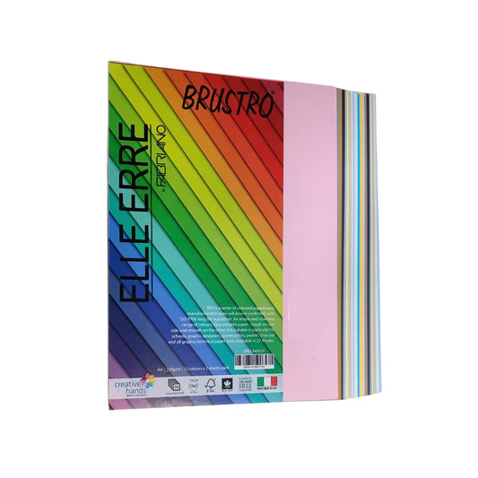 BRUSTRO Copytinta Coloured Craft Paper A4 Size 80 GSM Mixed Soft Colou –  BrustroShop