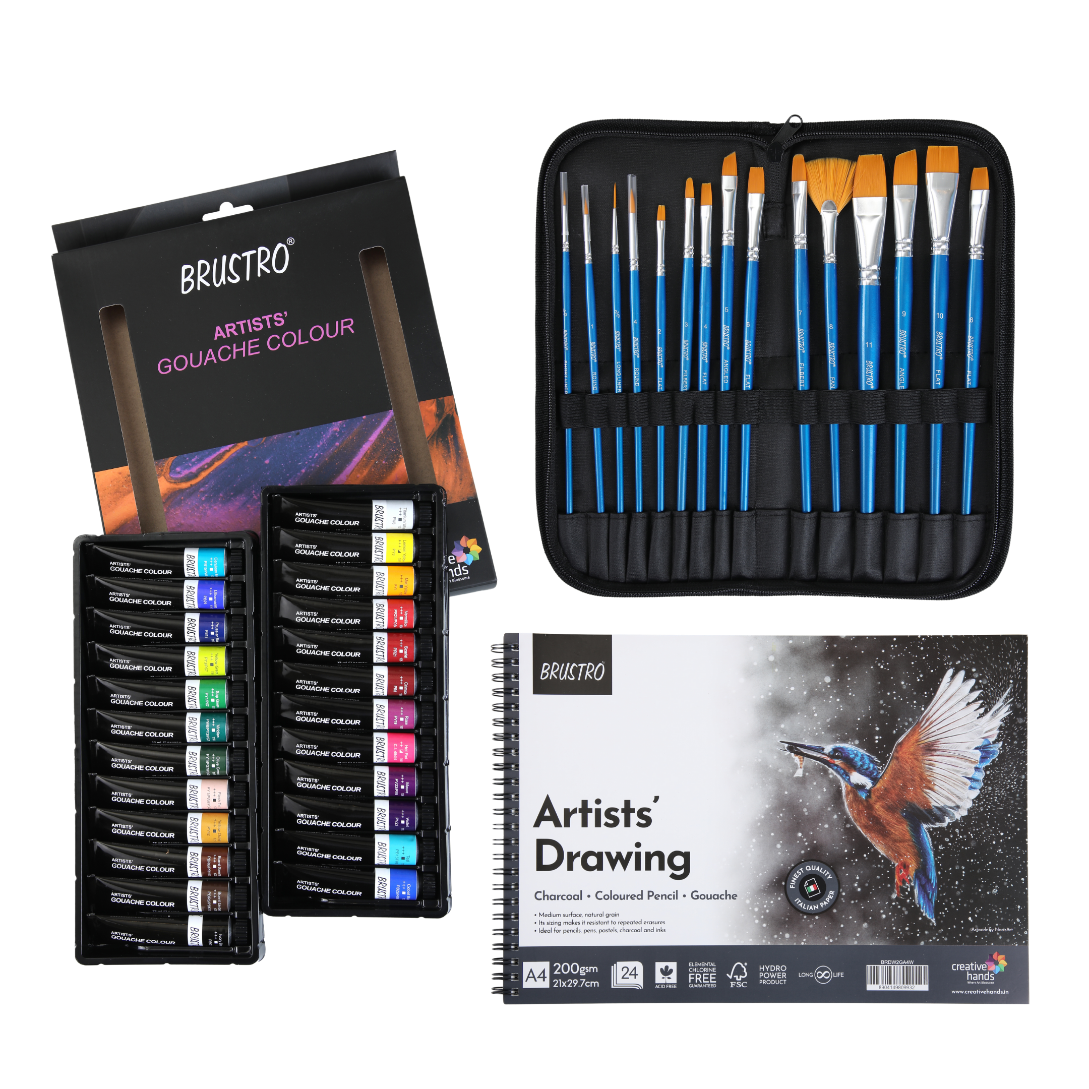 Foska 12 PCS Drawing Tube Artist Gouache Color Paint Set - China Artist  Paint Set, Drawing Paint Set | Made-in-China.com