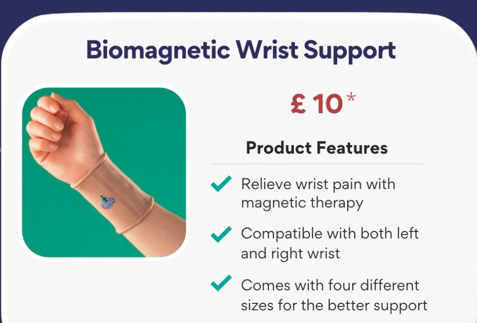 biomagnetic wrist support