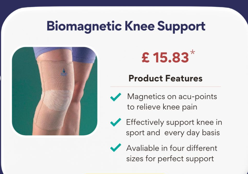 biomagnetic knee support