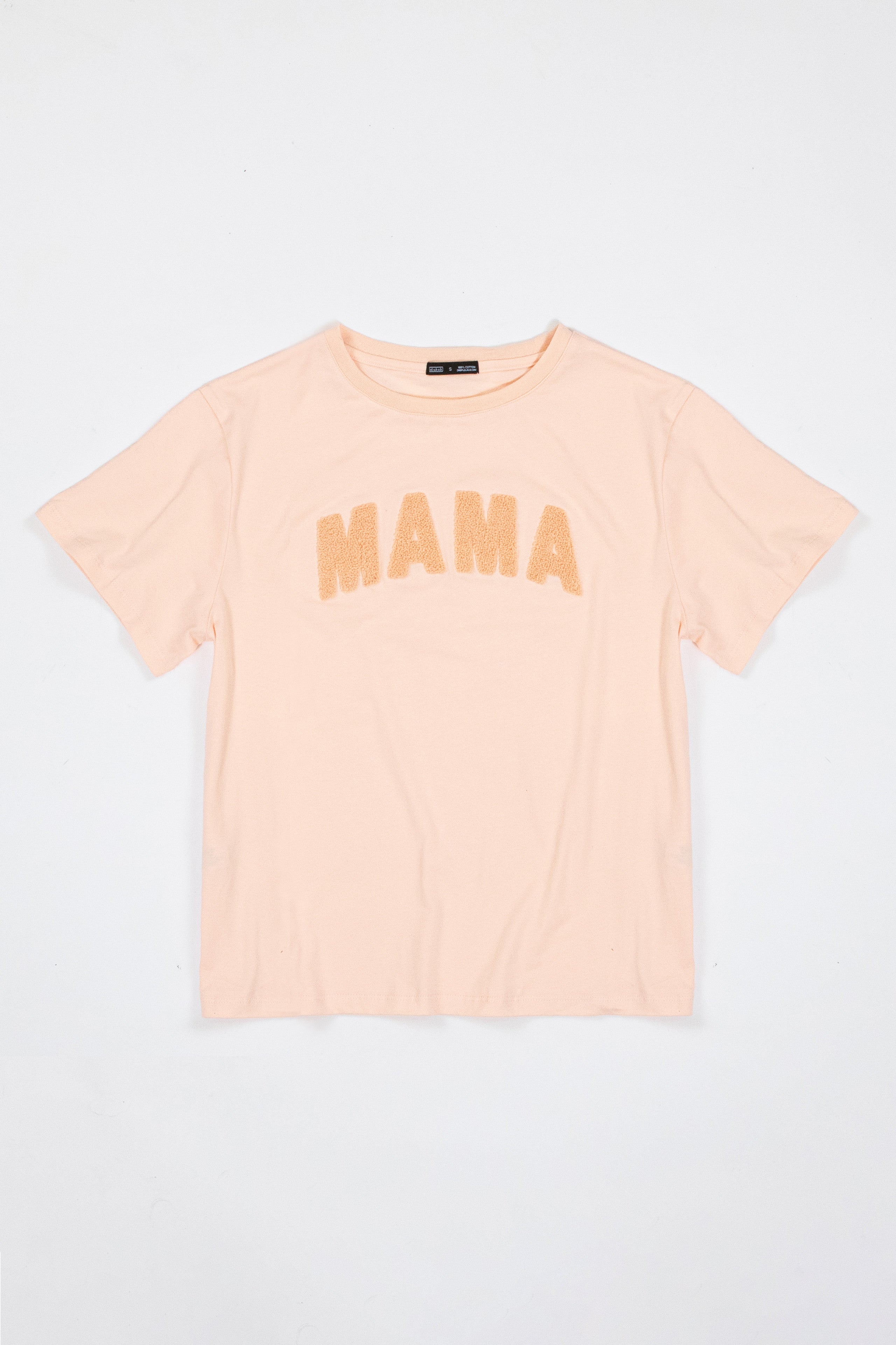 Mama Chenille T-Shirt - Lt Pink