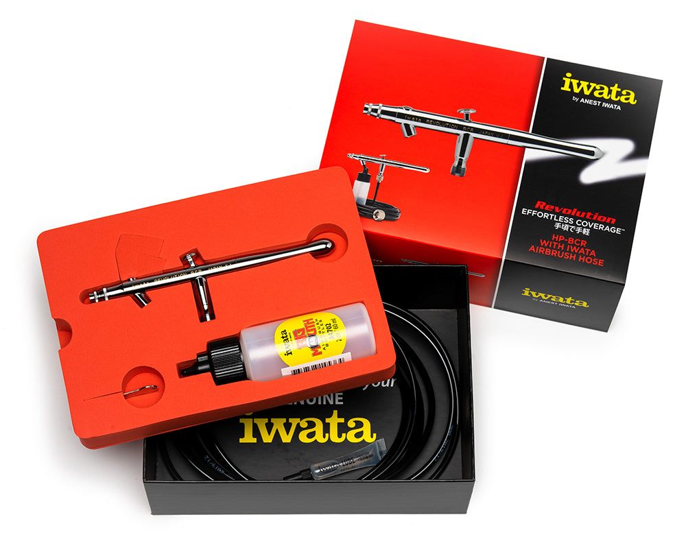 Iwata Custom Micron CM-B Gravity Feed Dual Action Airbrush (ONLINE ONLY) -  Meininger Art Supply