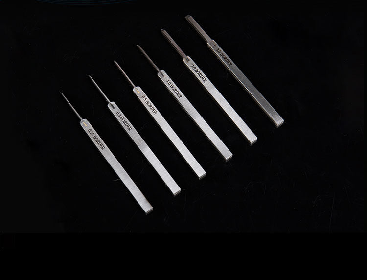 DSPIAE HC Series Tungsten Steel Panel Line Scriber Hook Broach  Chisel(0.1MM-1.0MM) for Modeling DIY