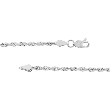 Zales 1.8mm Rope Chain Necklace in Sterling Silver - 24