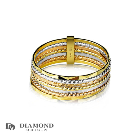 Gold Classic Twisted Ring 5-Pack in 2023