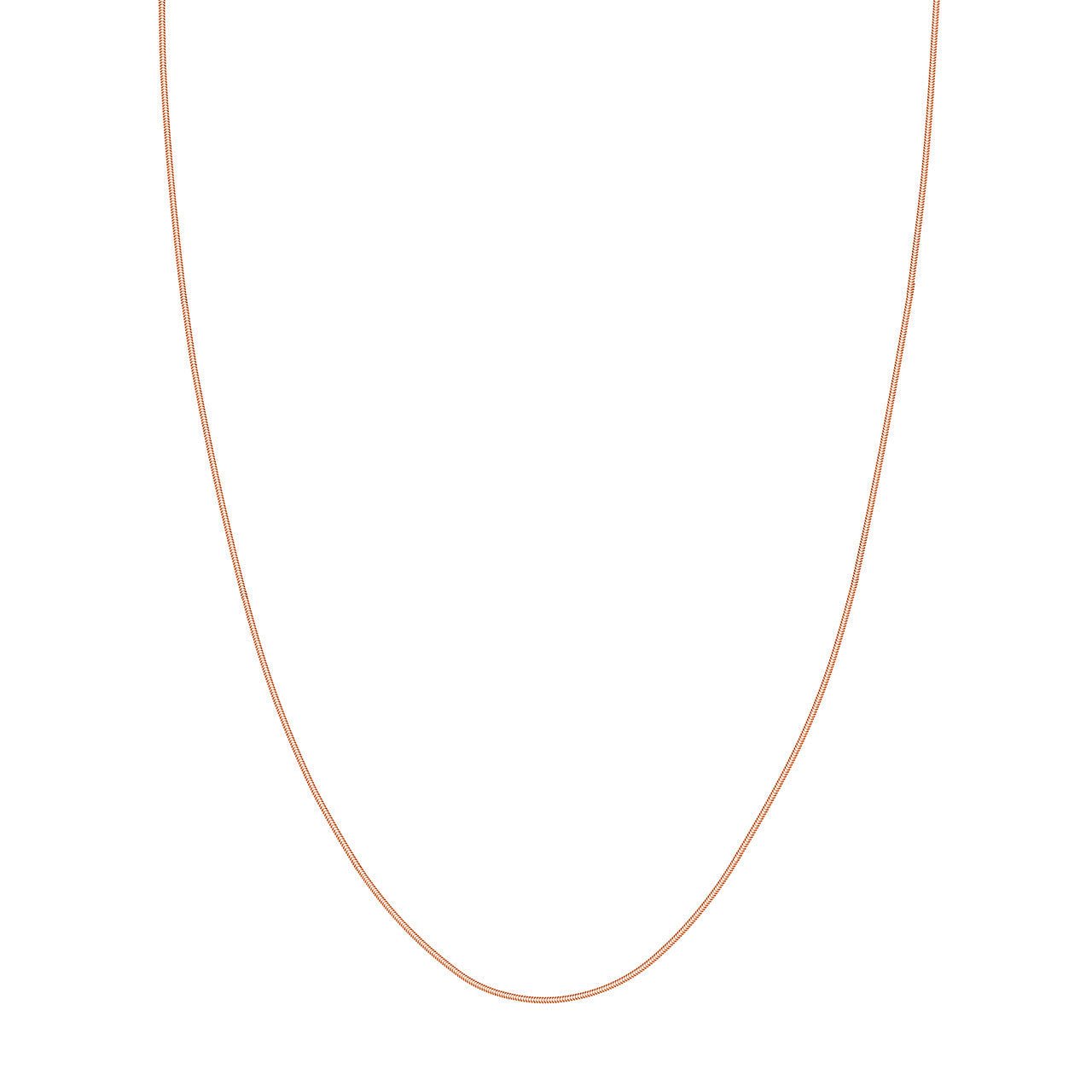 18k Gold Plated Stainless Steel 1mm Small Flat Cable Chain Necklace - 32  inch SS01g-32