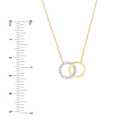 14K Gold Necklace, Pettie Carabiner Links Adjustable Necklace